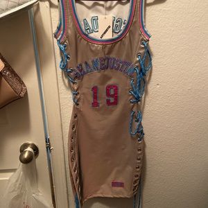 Shane Justin reflective jersey dress